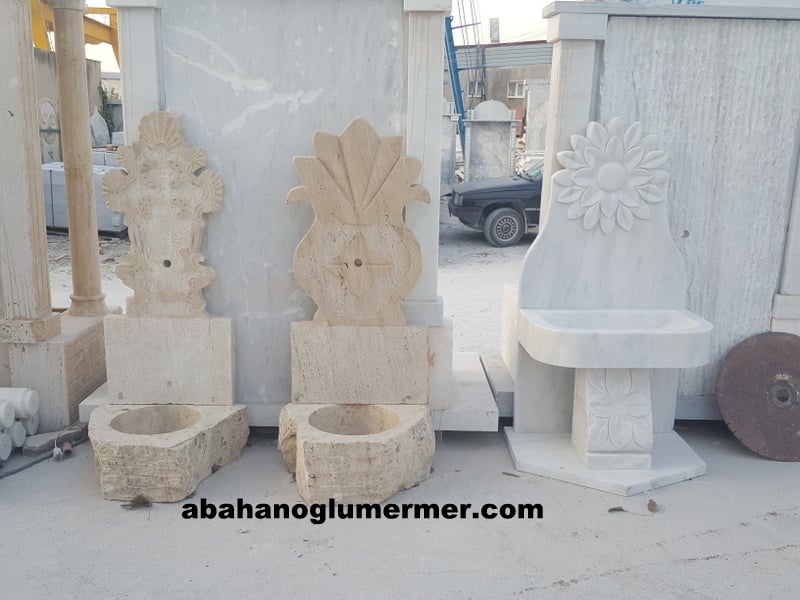 bahçe çeşme, mermer bahçe çeşmesi, mermer bahçe çeşme modelleri, çeşmeci